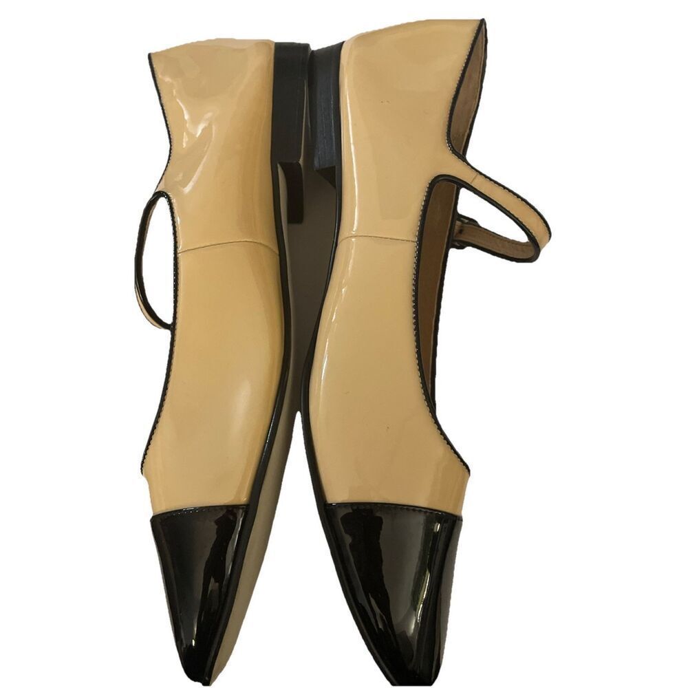 New $350 JEFFREY CAMPBELL Curvet Patent Leather Mary Jane Ballerina Flats 9.5 - Picture 6 of 7